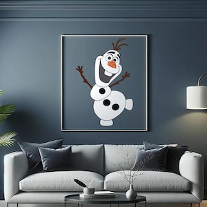 Olaf SVG, Frozen Character SvG, Olaf Clipart, Silhouette Files, Olaf Cut Files for Cricut, PNG - PdF Files for DIY Crafts & Projects