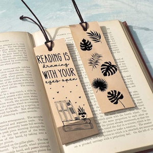 Bookmark SVG Bundle, Floral Bookmark Templates for Cricut, Reading SVG Designs, Printable Bookmark Clipart, Digital Download Cut Files
