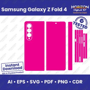 ★DESIGN SKIN★ Galaxy Z Fold 3 Phoenix Air Card Slot Graphi Samsung Galaxy Z Fold 3 Skin Cut Template Vector, Svg Cut