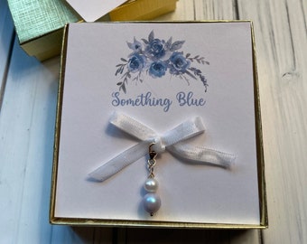 Something Blue for Bride, Something Blue Bouquet Charm, Gift for Bride, Bride Gift From Mom