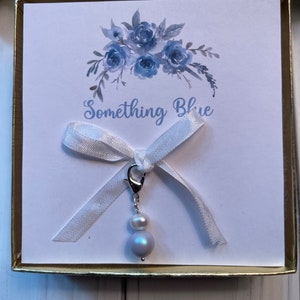 Something Blue for Bride, Something Blue Bouquet Charm, Gift for Bride, Bride Gift From Mom image 2