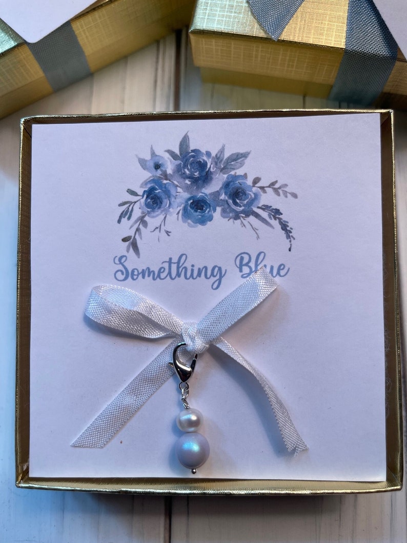 Something Blue for Bride, Something Blue Bouquet Charm, Gift for Bride, Bride Gift From Mom image 2