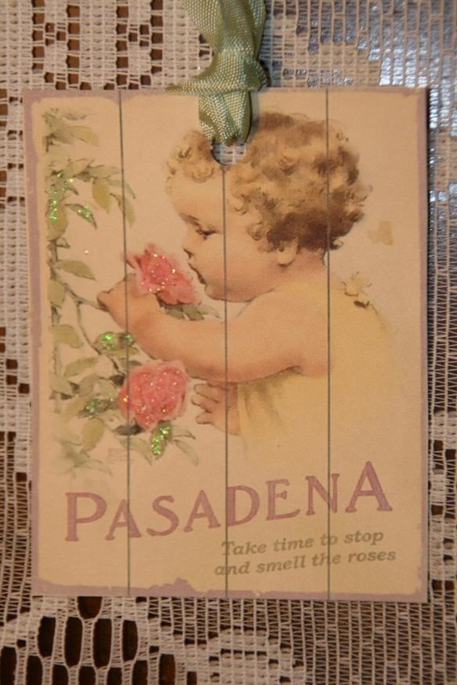 Pasadena Gift Tags Take Time to Stop and Smell the Roses Gift Etsy