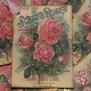 Scott&#39;s Roses 1800s Vintage Advertisement Ad Gift Tags
