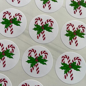 Candy Cane Tags or Candy Cane Stickers Christmas Bundle image 2