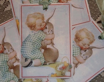 Hugging Bunny Gift Tags