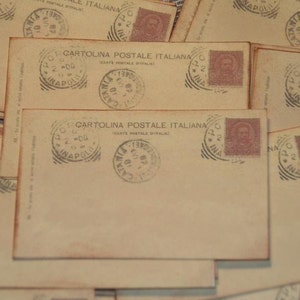 50 Vintage Italy Post Card Wedding Placecard or Escort Cards Italian