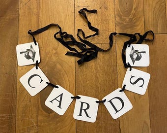 Graduation Cards Banner, Cards Sign, Graduation Party Decor, High School Graduation, College Graduation