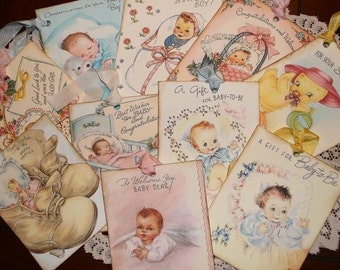 Huge Variety Lot of Baby Gift Tags For Boy Girl and New Baby