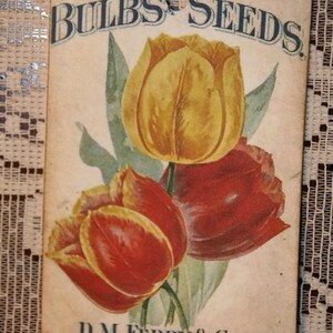 Vintage D.M. Ferry and Co 1894 Bulbs and Seeds Ad Gift Tags image 3