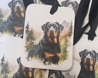 Rottweiler Gift Tags, Rottie Dog Tags