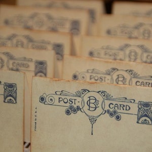 Wedding Place Cards, Quantity 100, Escort Cards, Vintage Post Cards Placecards, Tent Table Place Cards image 2