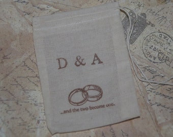 Wedding Ring Bag, Personalized Ring Bag, Ring Bearer, Ring Pillow Alternative, Rustic Wedding, Best Man Ring Bag, Ring Warming