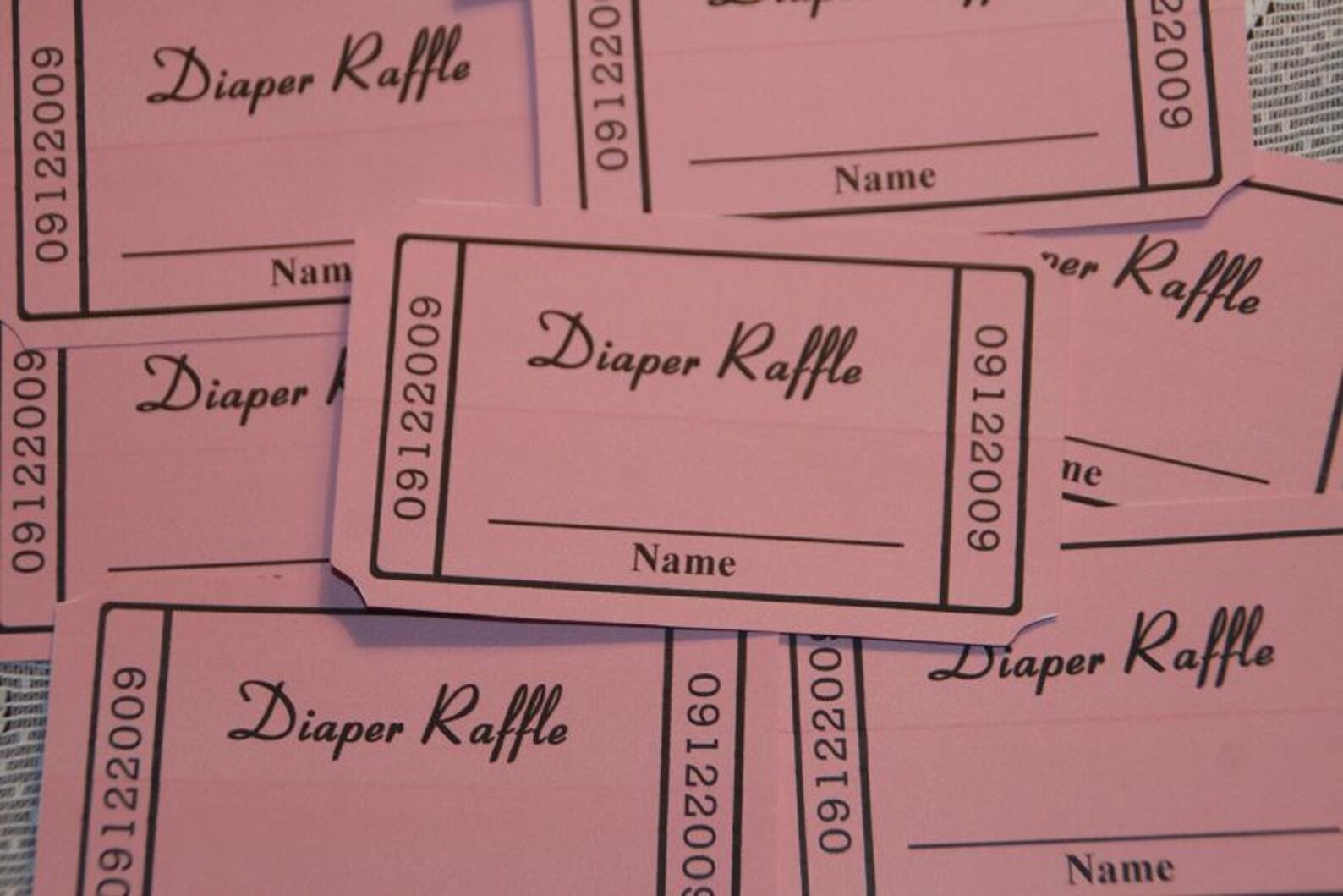 Diaper Raffle Ticket Baby Shower Raffle Baby Shower Door Etsy