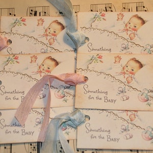 Something For The Baby Gift Tags , Baby Shower Tags, New Baby image 3