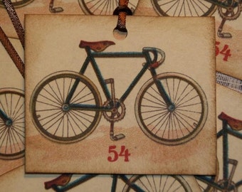 Vintage Bicycle Gift Tags