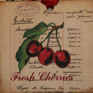 Fresh Cherries Altered Art Gift Tags