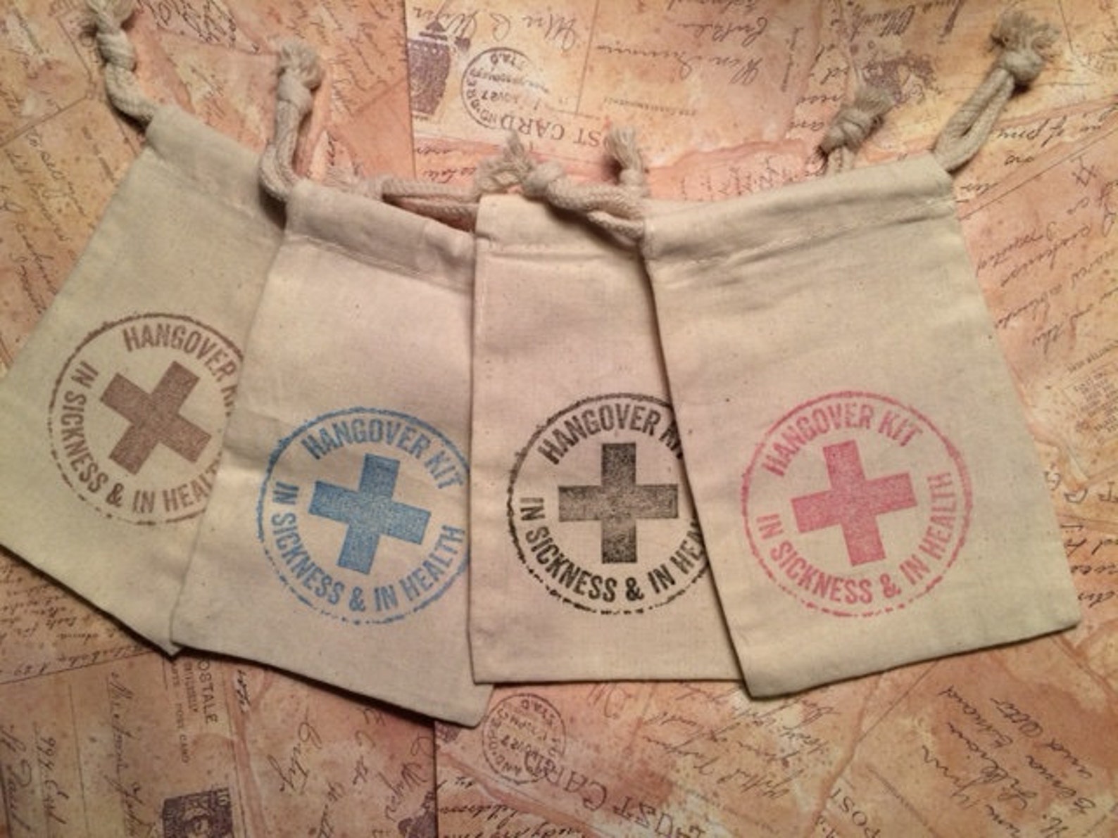 Hangover Kit Bags DIY Hangover Bags Wedding Hangover Bags Etsy