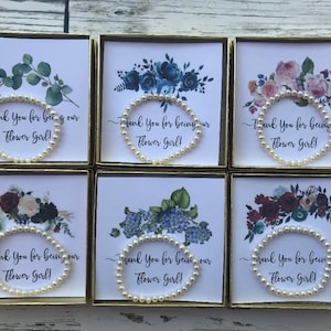 Thank You for Being Our Flower Girl Bracelet, Flower Girl Bracelet Gift, Flower Girl Pearl Bracelet, Flower Girl Gift