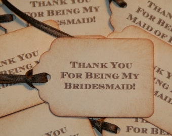 Thank You For Being My Bridesmaid - Maid Of Honor - Flower Girl