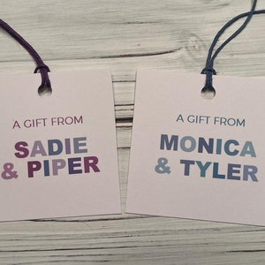 Gift Tags, Personalized Gift Tags, A gift From, Kids Tags, Childrens Gift Tags, Birthday Gift Tags