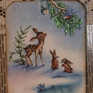 Baby Deer Christmas Gift Tags image 3