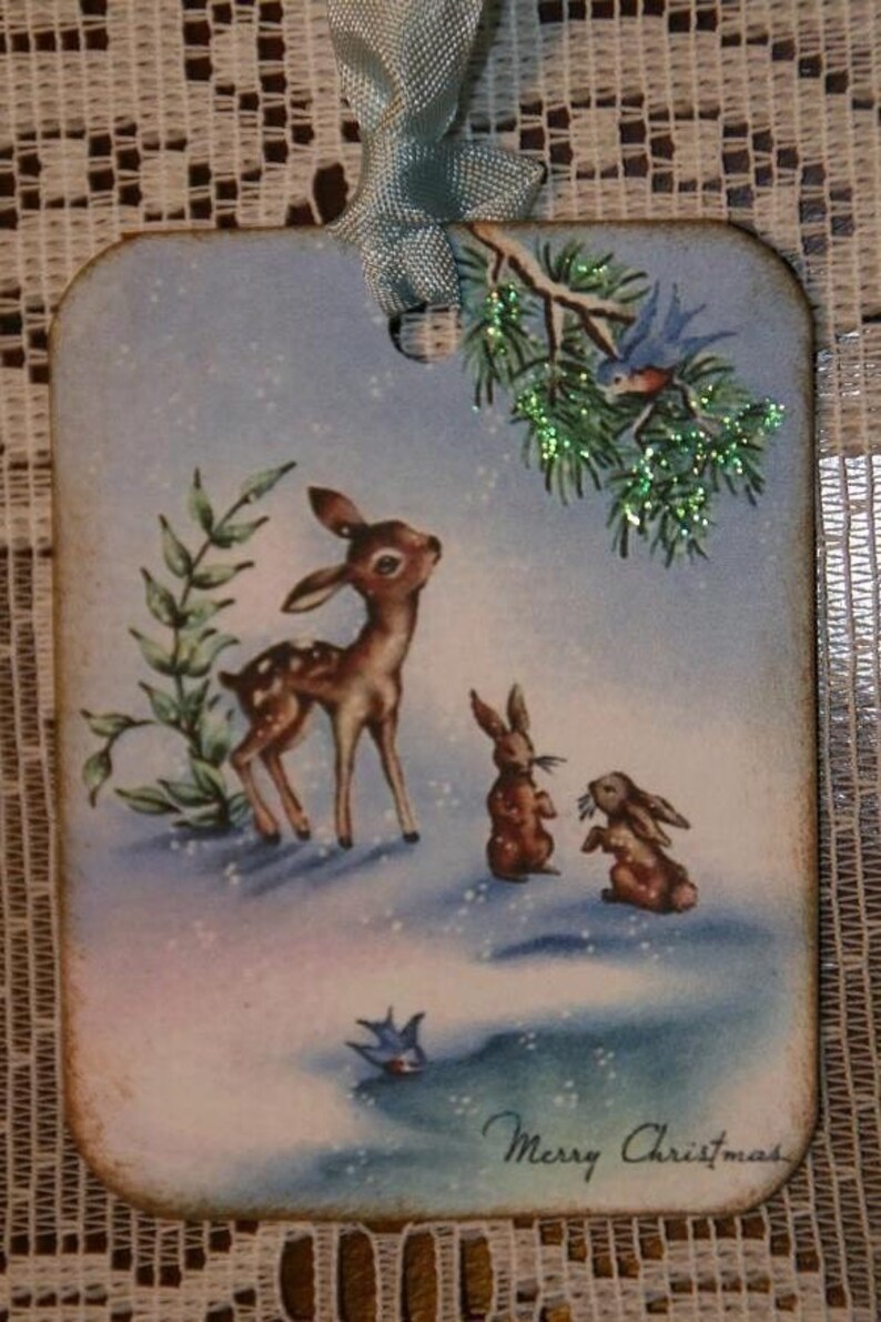 Baby Deer Christmas Gift Tags image 3