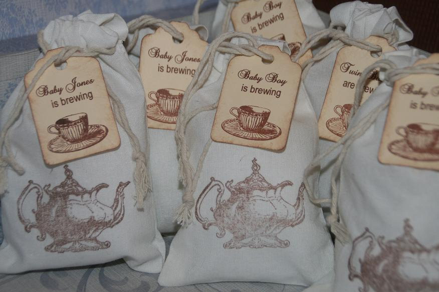 Baby Shower Tea Party Favor Bags 15 Personalized Tea Party Etsy
