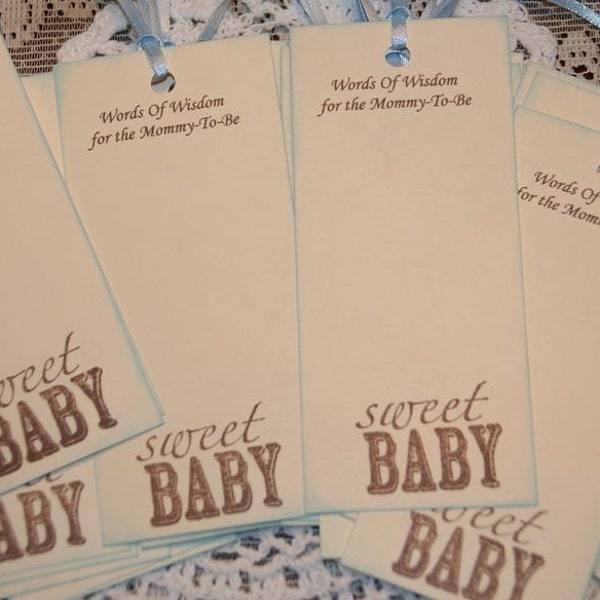 Wishes for Baby Boy- Baby Shower Wish Tree Tags-Words of Wisdom for the Mommy To Be-Baby Shower Wishes-25