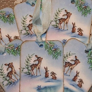 Baby Deer Christmas Gift Tags image 2