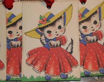 Sweet Kitty Nursery Rhymes Card or Tags