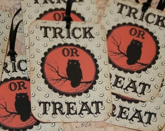 Trick or Treat Halloween Tags