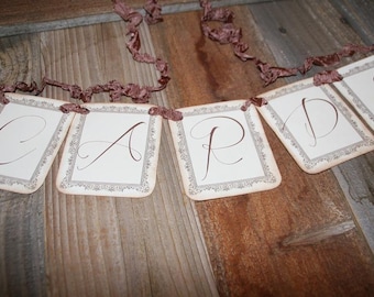 Cards Sign, Cards Banner,  Wedding Garland, Wedding Card Banner
