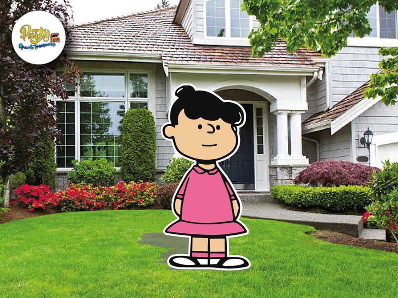 Charlie brown and friends show logo yard sign cut out etsy