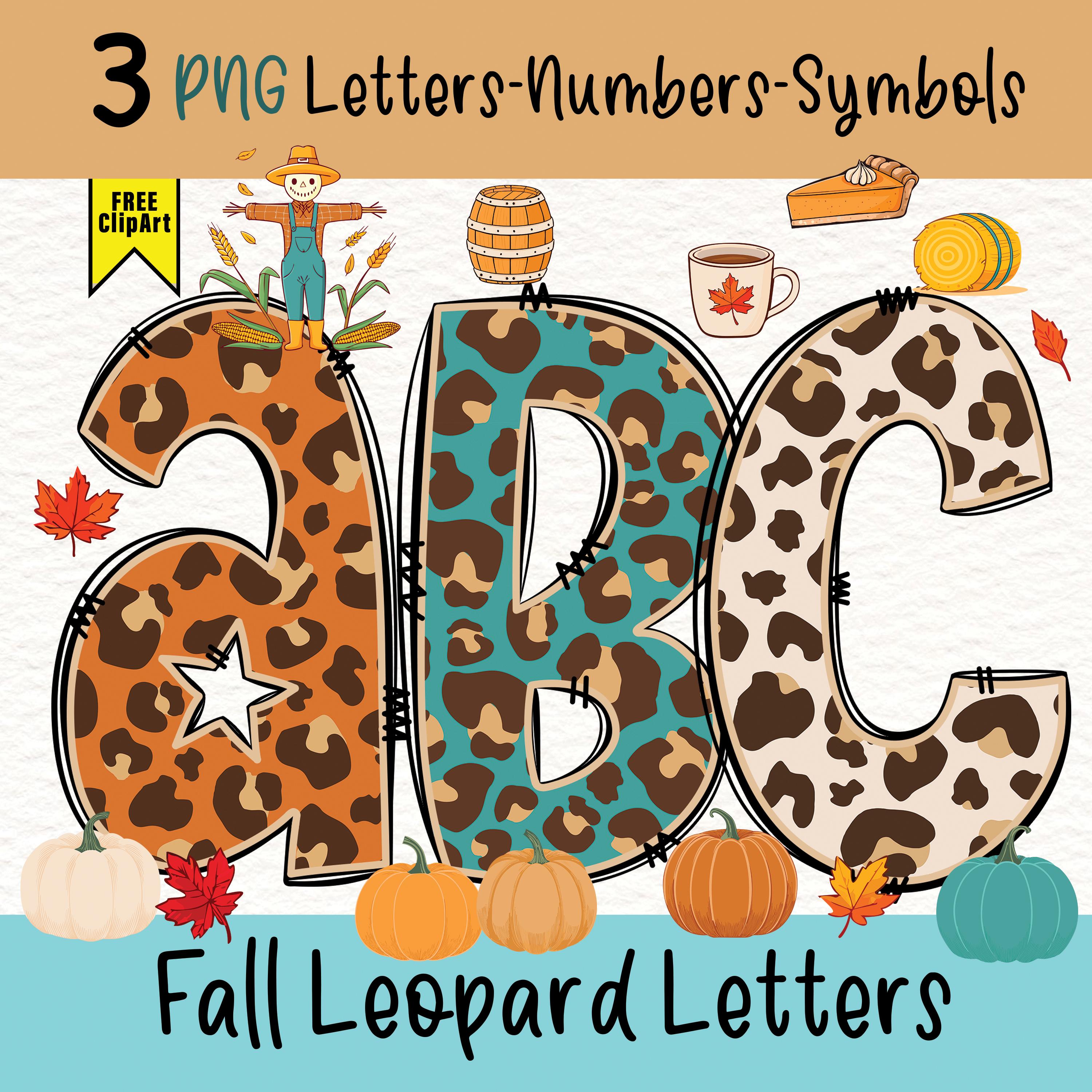 Doodle Letter Fall Cozyfall Clipart Fall Clipart Bundl Fall Doodle ...