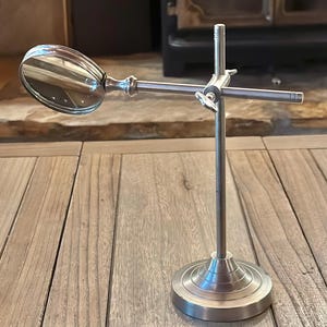 Vintage Adjustable Metal Magnifying Glass