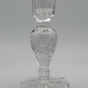 Cut Crystal Candlestick Holder 5.5”
