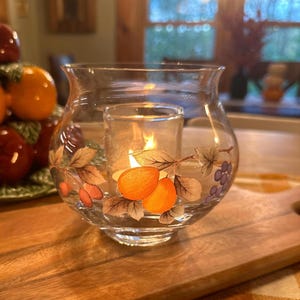 Mikasa Garden Harvest Candle Bowl Glassware Votive Candleholder