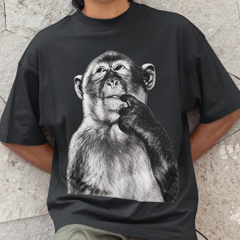 Shirt With Monkey Face On The Back