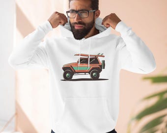 Witte fleece hoodie van HueBliss