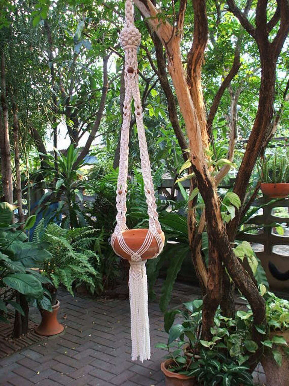 Macrame Hanging Planter 'persia' Etsy