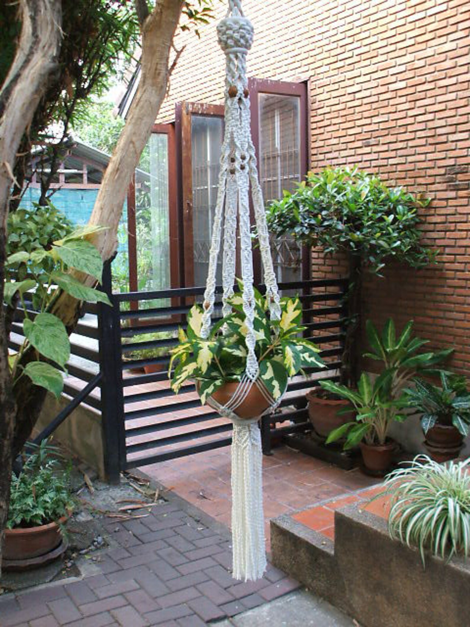 Macrame Hanging Planter 'persia' Etsy