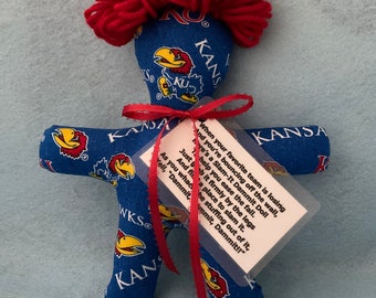 Kansas University Jayhawks Damm-it Slam-It Doll
