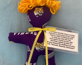 Louisiana (LSU) Tigers Damm-it Slam-It Doll