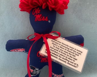 Ole Miss Rebels Damm-it Slam-It Doll