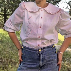 Unique hand embroidered shirt