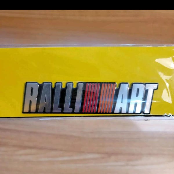 rally autocross Ralliart Emblem: 4" Badge with 3M Adhesive