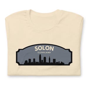 Solon Ohio Shirt | Solon OH Tee | Vintage Solon Shirt | Ohio Graphic Tee | Cleveland Skyline Shirt