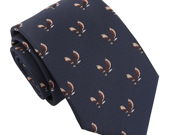Vintage 1950s/60s Rooster Skinny Tie With Novelty Medieval