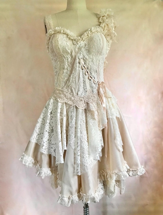 chinese dress ladies Liza Contrast Trim Dress in Cream main image 1